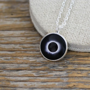 Solar Eclipse Necklace, Solar Eclipse, Sun Necklace, Sun,  Sun Jewelry, Black Sun, Space Necklace, Solar System Necklace, Galaxy Jewelry