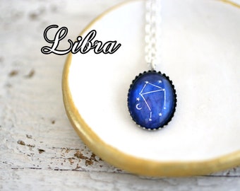 Libra Star Sign, Libra Necklace, Libra Constellation, Libra Zodiac Constellation, Constellation Jewelry, Birthday Necklace, Libra Birthday