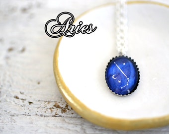 Aries, Aries Necklace, Aries Constellation, Aries Zodiac Sign, Constellation Jewelry, Aries Zodiac, Birthday Necklace, Aries Stars Necklace