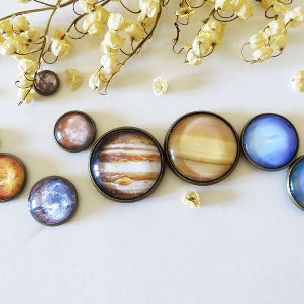 Planet Magnets, Solar System Magnets, Planets Fridge Magnets, Space Magnet, Planets Home Decoration, Solar System Decoration, Galaxy Magnets