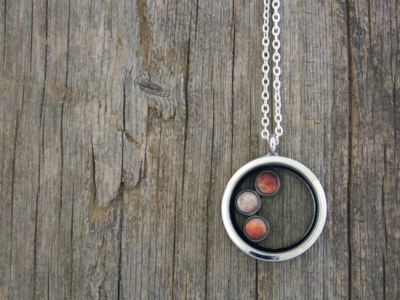 Lunar Eclipse Lunar Eclipse Necklace Lunar Eclipse Phases Etsy