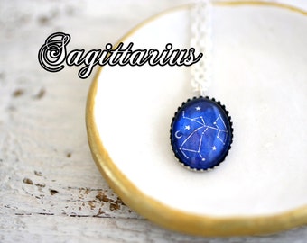 Sagittarius, Sagittarius Necklace, Sagittarius Constellation, Sagittarius Zodiac Constellation, Constellation Jewelry, Birthday Necklace