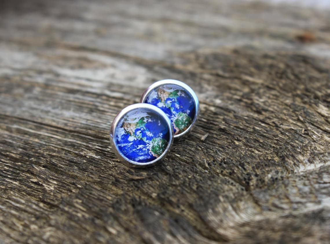 X Prism Earth Building Block Earrings main image 1