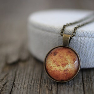 Planet Venus Necklace, Venus Necklace, Venus, Venus Jewelry, Planet Necklace, Planets, Space, Space Necklace, Space Jewelry, Solar System