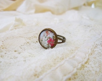 Blossom Ring, Cherry Blossom, Flower Ring, Victorian Ring, Floral Ring, Japanese Flowers, Botanical, Garden Ring, Retro Flowers