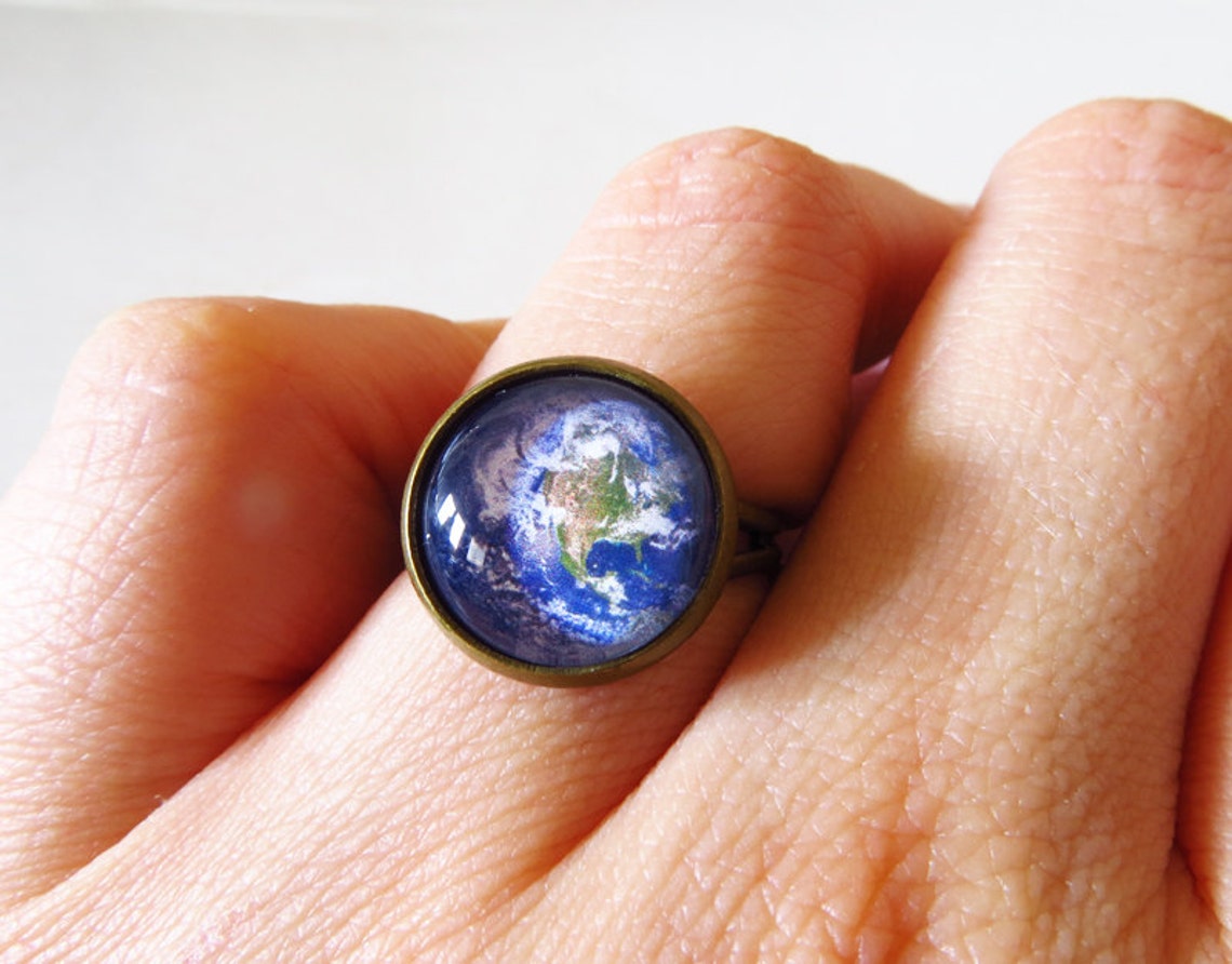 Earth Ring Earth Ring Solar System Ring World Ring Etsy