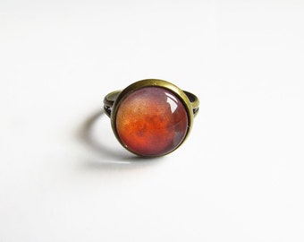 Lunar Eclipse, Lunar Eclipse Ring, Moon Phases, Moon Eclipse, Moon Ring, Red Moon, Solar System Ring, Space Ring, Planet Ring, Galaxy Ring