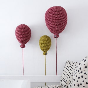 crochet balloons nursery decor