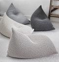 Knitted Cotton Kids Bean Bag Chair: Scandinavian Lounger