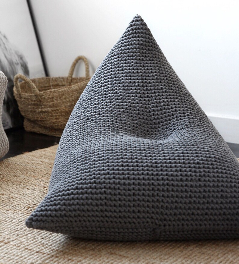 Knitted Bean Bag Chair Cover Kids Beanbag Chair Cover Kids Etsy