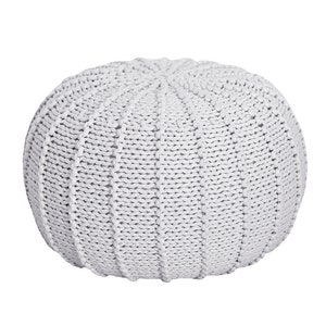 Kinder Strickhocker, Häkel Pouf Ottomane, Grauer Strick Pouf Kinder, Gestrickter Pouffe Ottomane, Kinderzimmer Pouf Ottomane, Skandinavisches Dekor Bild 6