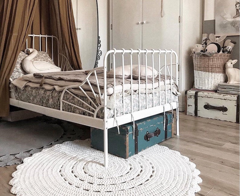 Round Nursery Rug Neutral Nursery Décor Neutral Rug Round Etsy