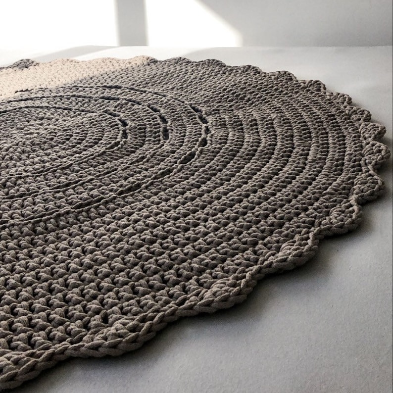 Round Nursery Rug Neutral Nursery Décor Neutral Rug Round Etsy