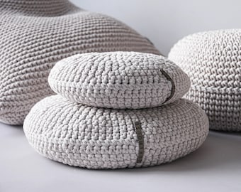 Crochet round cushion | RANGE of colours | Crochet Sofa Cushion | Cozy Home Decor |Housewarming Gift | Mother's Day Gift