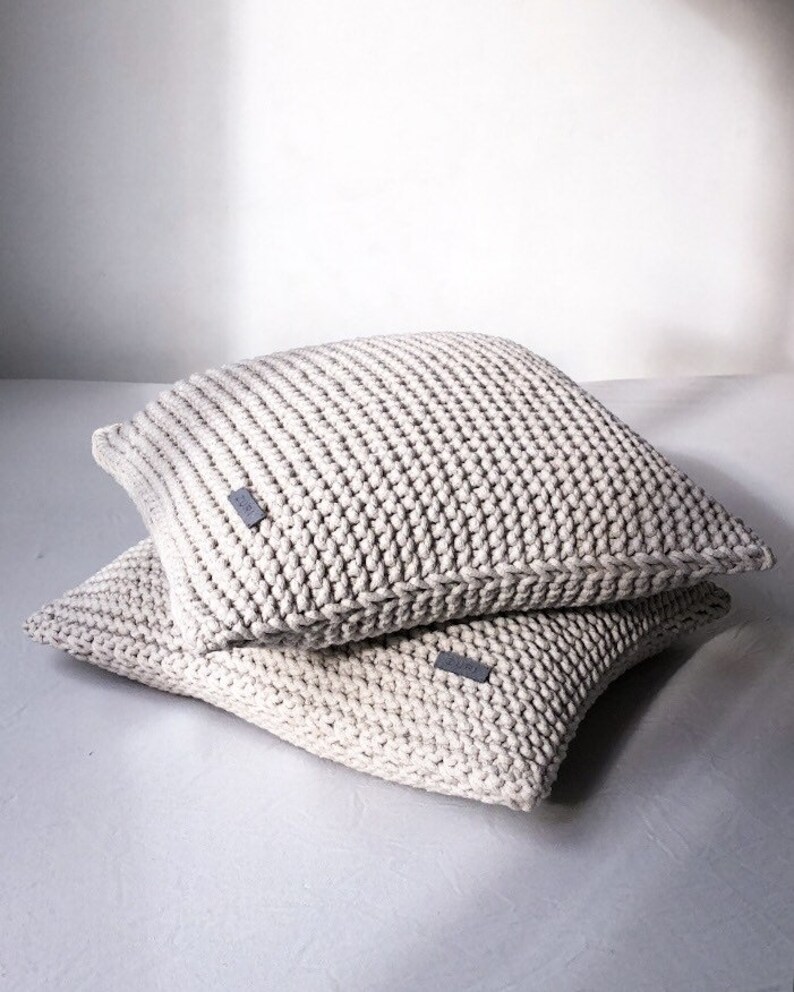 Chunky Knit Cushions Chunky Knit Throw Pillows Knitted Etsy