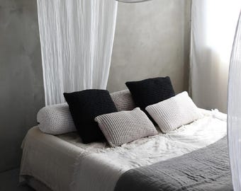 Chunky Knit Cushion: Eco Cotton Blend, Home Decor (45x45cm)