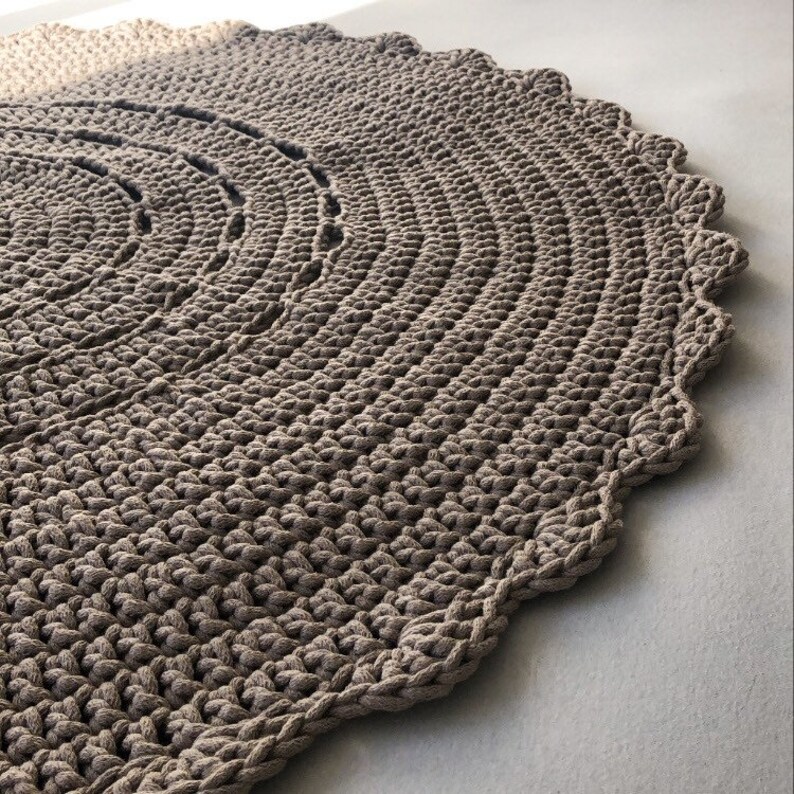 Round Nursery Rug Neutral Nursery Décor Neutral Rug Round Etsy