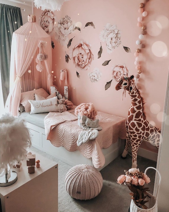 Pink pouf nursery deals