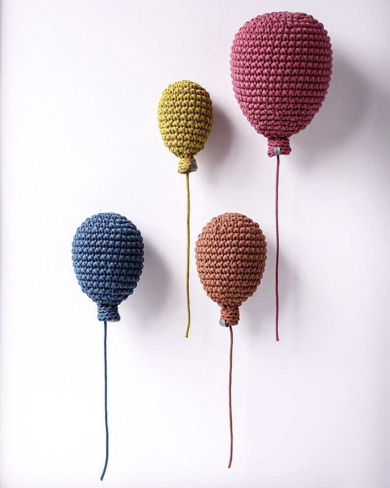 crochet balloons nursery decor