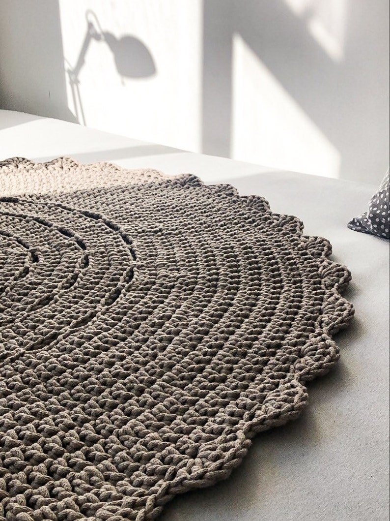 Round Nursery Rug Neutral Nursery Décor Neutral Rug Round Etsy