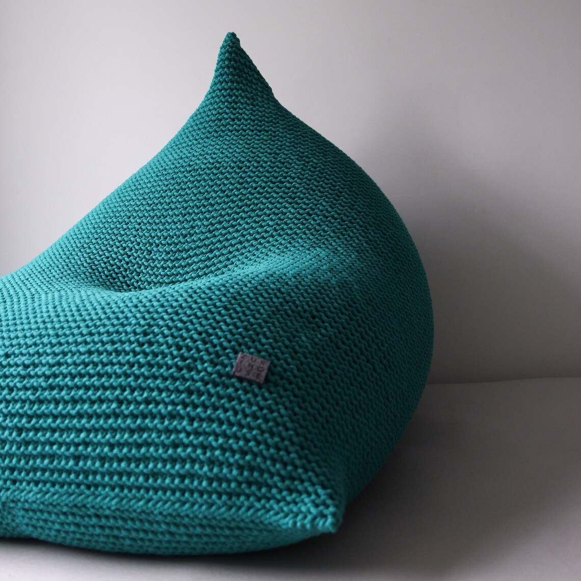 Knitted Bean Bag Chair Adult Bean Bag Chair Home Office Etsy