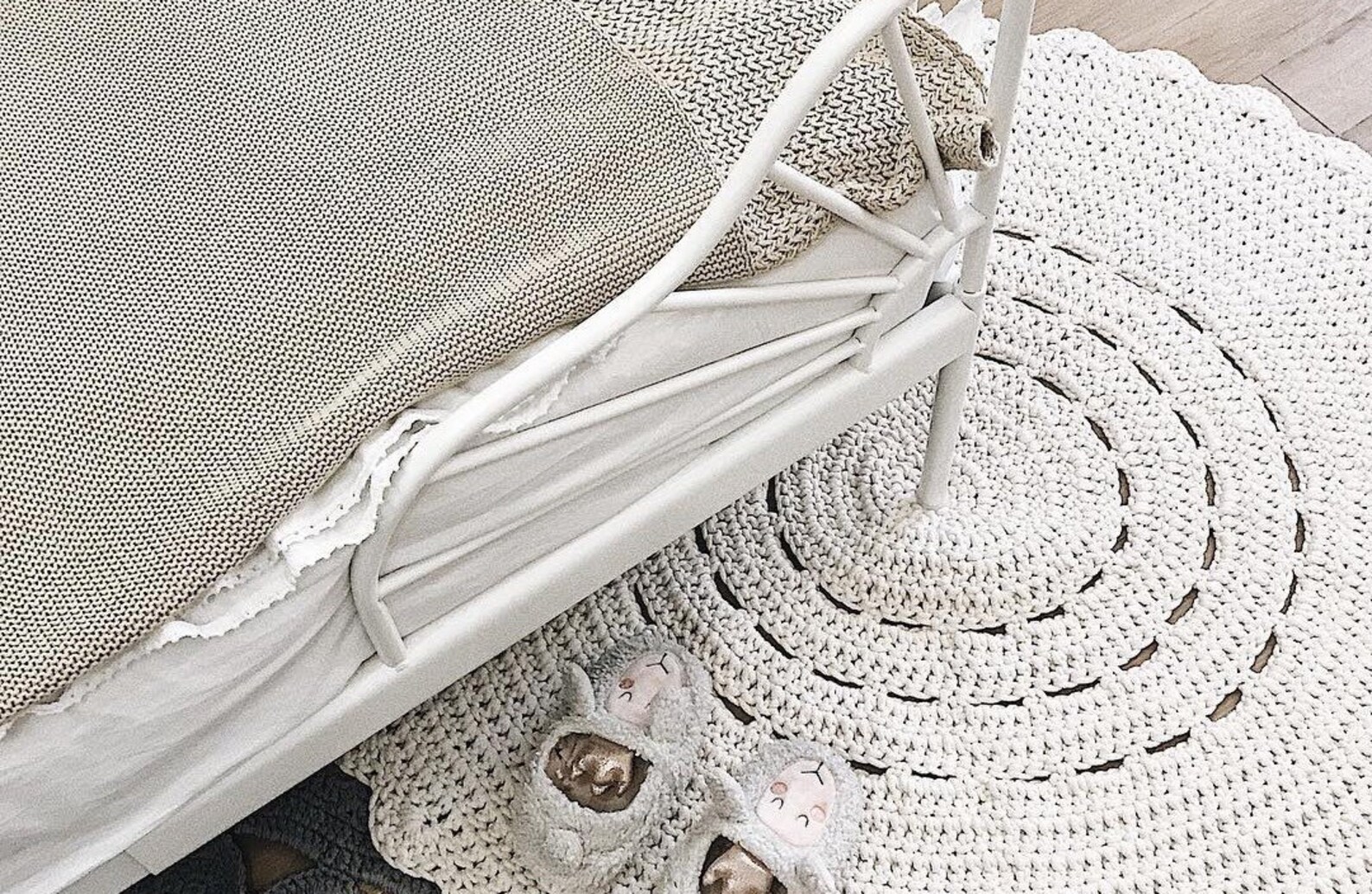 Round Nursery Rug Neutral Nursery Décor Neutral Rug Round Etsy
