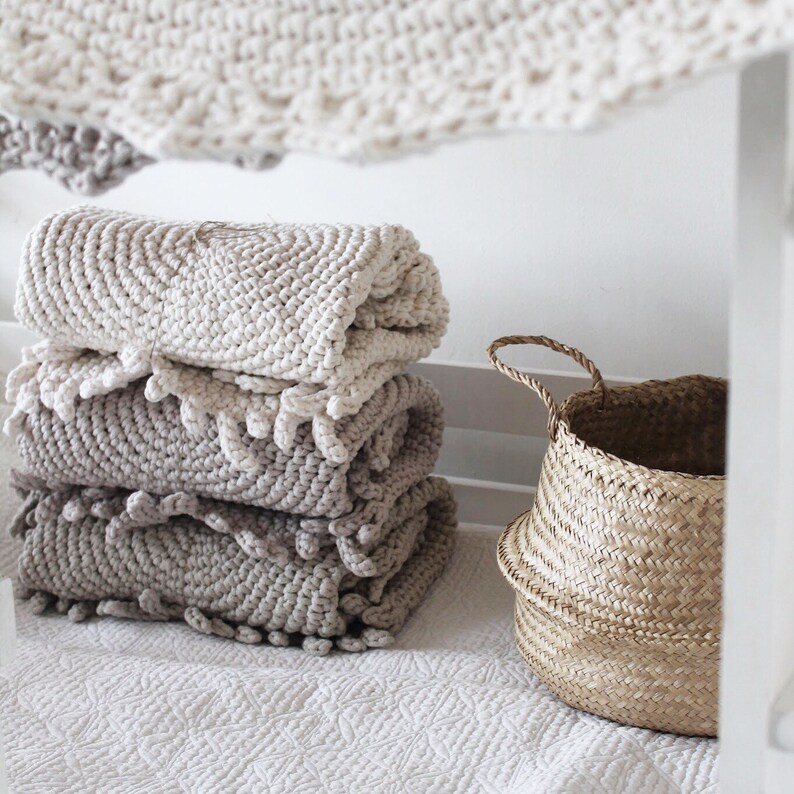 Handmade Round Nursery Rug Crochet Rug Kids Neutral Nursery Etsy