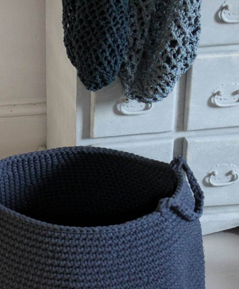 Large Crochet Basket Large Toys Storage Bag Storageb Basket | Etsy