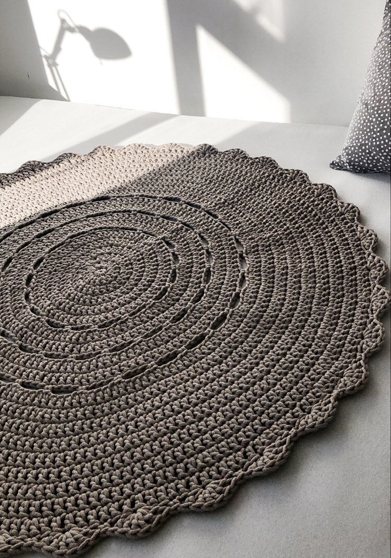 Round Nursery Rug Neutral Nursery Décor Neutral Rug Round Etsy
