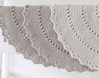 Handmade Crochet Nursery Rug: Neutral Scandinavian Decor