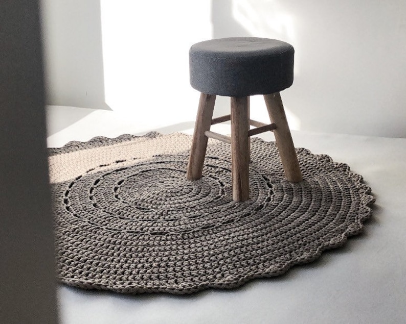 Round Nursery Rug Neutral Nursery Décor Neutral Rug Round Etsy