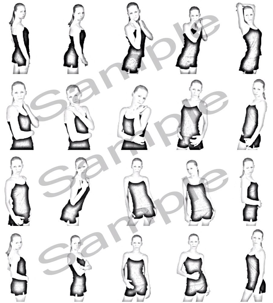 Posing Guide Photographers Model Poses PDF Cheat Sheet Etsy Australia