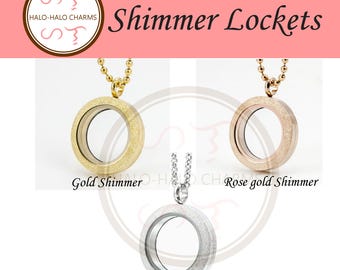 Large Shimmer Floating Charm Locket