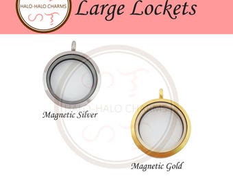 Large Plain Floating Charm Locket