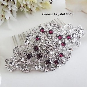 Crystal Hair Comb for Wedding Hair Accessories for Bride Hair Comb for Bridesmaids Gift for Mother of Bride Hair Piece Bridal Hair Jewelry
