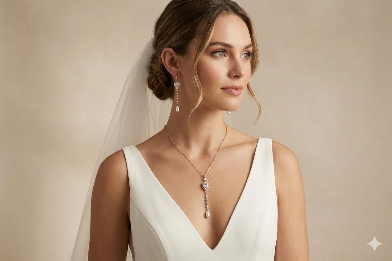 Crystal Wedding Jewelry Set
