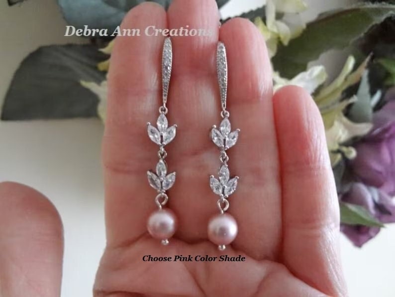 Pearl Drop Dangle Earrings