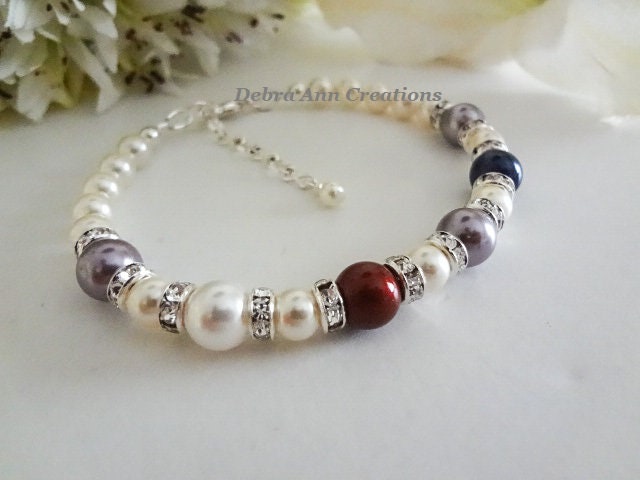 Pearl Birthstone Bracelet Grandma Jewelry - Etsy