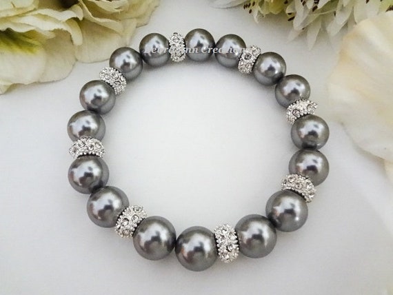 Grey Mother-Of-Pearl Bracelet