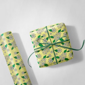 Motivo fiori primaverili, carta da regalo, carta da regalo natalizia, rotolo di carta regalo
