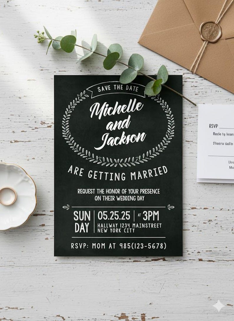 Diseño de invitación personalizada / Invitación imprimible o digital imagen 5