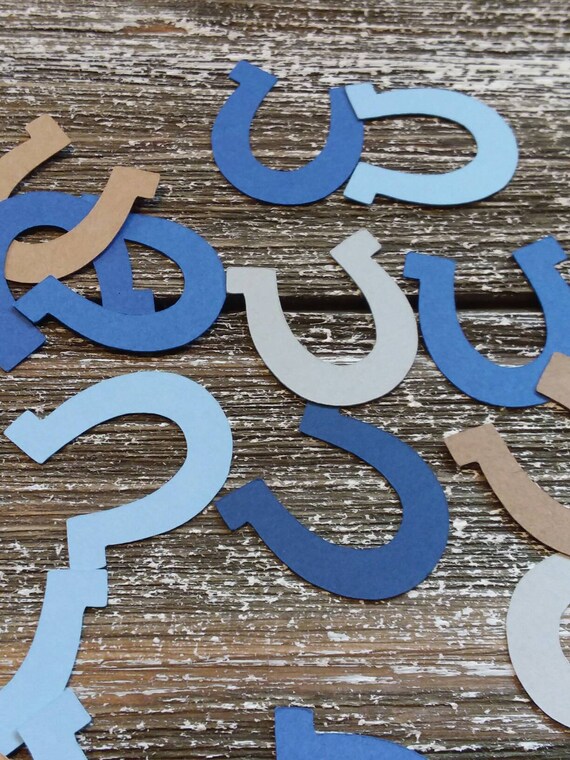 Horseshoe Table Confetti Western Cowboy Theme Party Decor Etsy