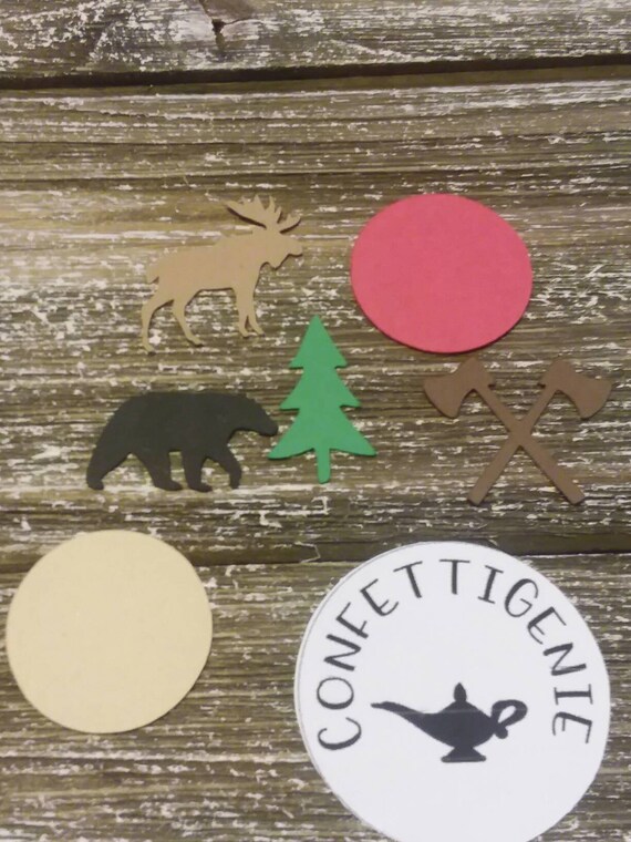 Lumberjack Table Confetti First Birthday Hunting Theme Party Etsy
