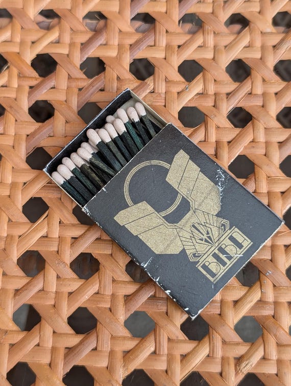 Original 1973 Biba Box Of Matches Featuring The Men's Department Logo  - Good Condition - Only 35 Pounds!