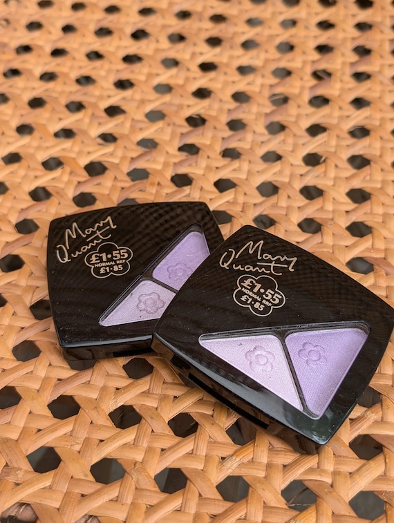 Original 1980's Mary Quant Lilac Wine Double Eyeshadow Set - Mint Unused Condition - Only 12 Pounds Each!