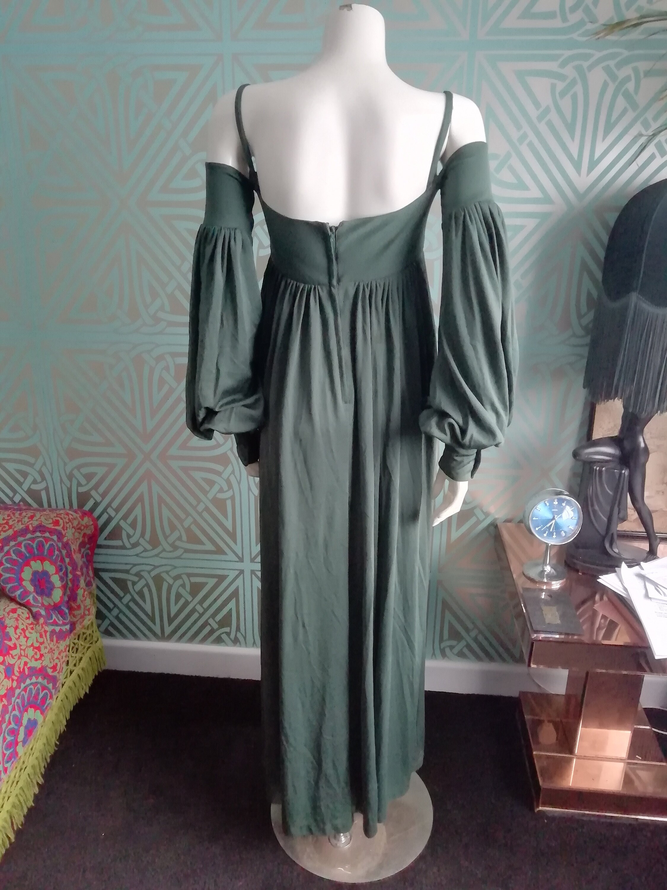 Original 1970/71 Biba Polyester Knit Maxi Dress Good Condition Only
