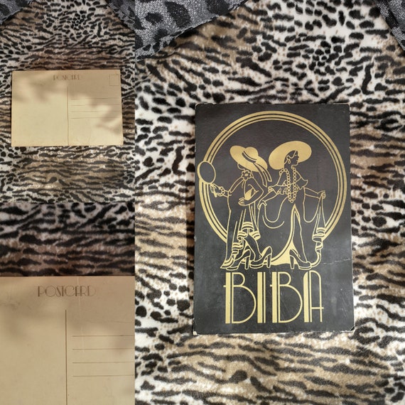 Original 1970s Extra Large Biba Children's Logo Postcard - Good Condition - Only 55 Pounds!