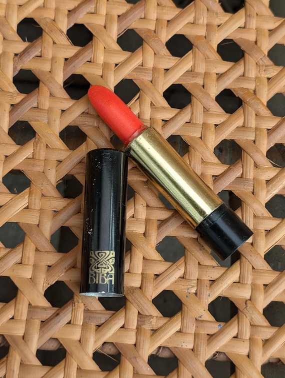 Original 1970's Biba Red Gold Lipstick - Good Condition - Only 25 Pounds