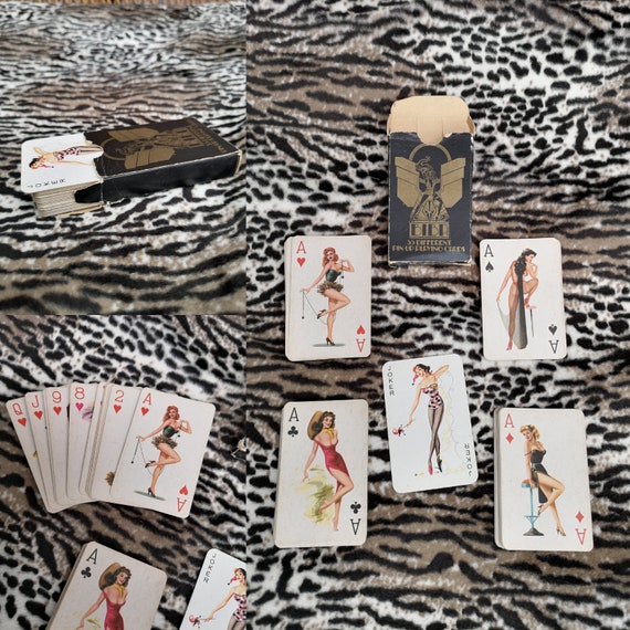 Original 1973 Biba Mistress Pin-up Full Box Of Playing Cards - Good Condition - Only 65 Pounds!