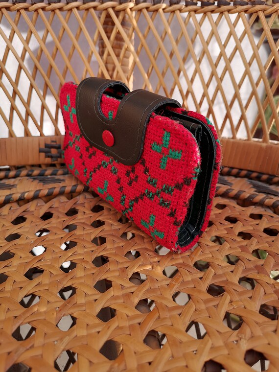 Original 1960's Red Welsh Tapestry Purse - Great Condition - Only 25 Pounds!